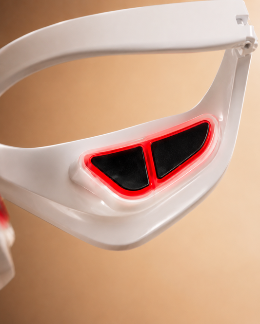 EyeLift détail zones de contact LED et EMS